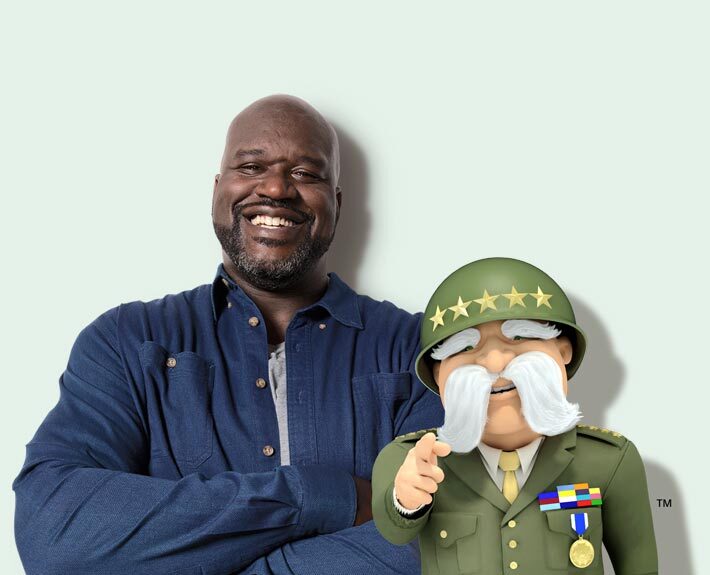 shaq with the general